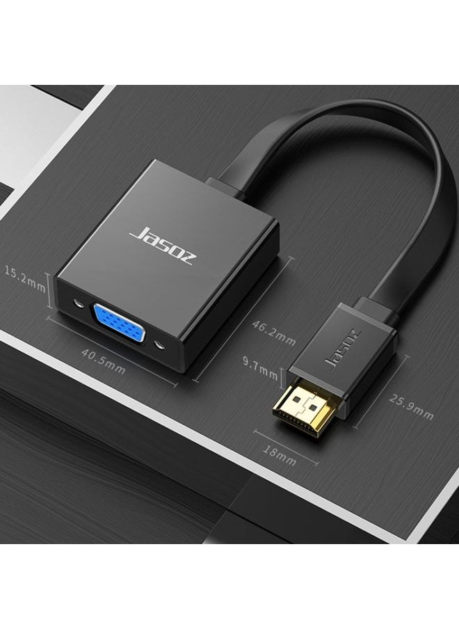 BURAQ 2 PCS Jasoz 1080P HDMI To VGA Converter Oxygen-Free Copper Core, Colour: White  - Image 3