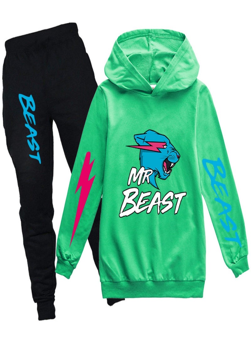 Mr Beast Unisex long Sleeve Stylish Top hoodie cotton sweatshirts for Boys Girls Kid Children - Image 1