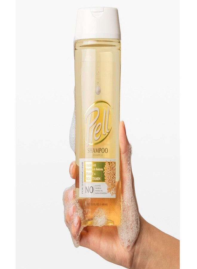 Prell Sesame + Pro-Vitamin Shampoo & Conditioner for Thinning Hair, Color Safe, Volumizes & Restores 13.5 fl. oz. - Image 5