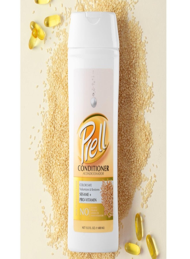 Prell Sesame + Pro-Vitamin Shampoo & Conditioner for Thinning Hair, Color Safe, Volumizes & Restores 13.5 fl. oz. - Image 4