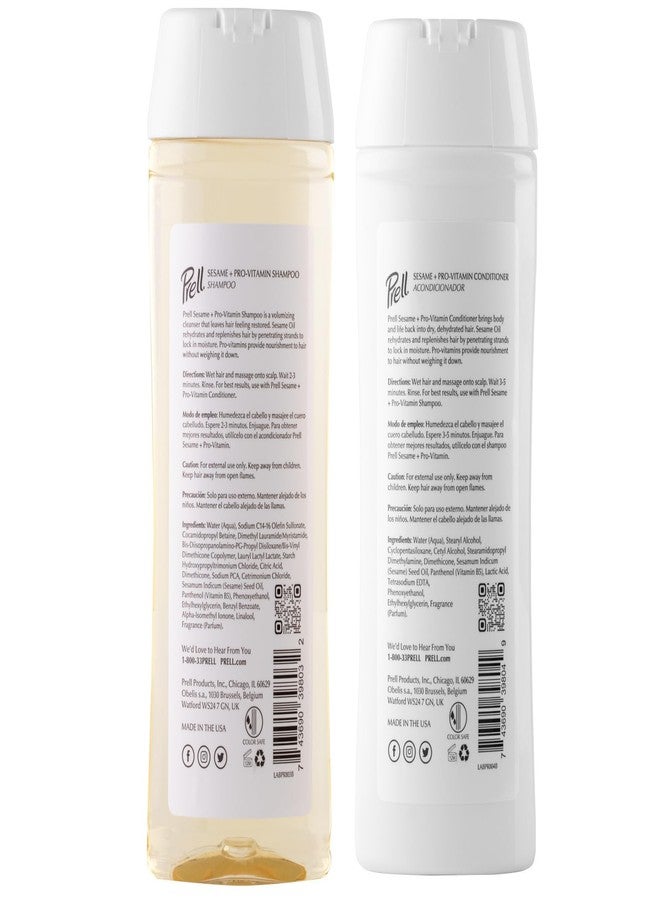 Prell Sesame + Pro-Vitamin Shampoo & Conditioner for Thinning Hair, Color Safe, Volumizes & Restores 13.5 fl. oz. - Image 2