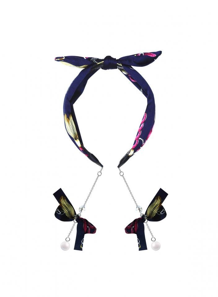 Alissa 1Pc Hair Band With Ear Hanging for Headband for Women's Hair Band for Ladies Party Wear Head Band - Image 1
