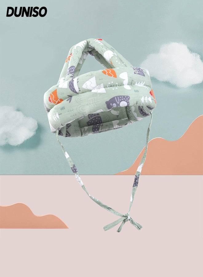 DUNISO Adjustable Anti-collision Protective Hat  for baby,Safety Helmet Soft Comfortable Head Protection for Crawl, Walk and Run Learning - Image 1