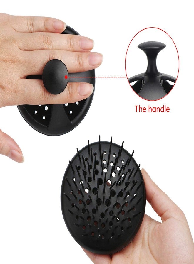 Segbeauty Dandruff Brushes, 2pcs 0.8 inches Long Hard Bristle Scalp Massage Brushes for Thick or Thin 2c to 3b Curly Hair, Shower Comb for Deep Cleaning Beard Pet Grooming Hair Care for Women Men - Image 4