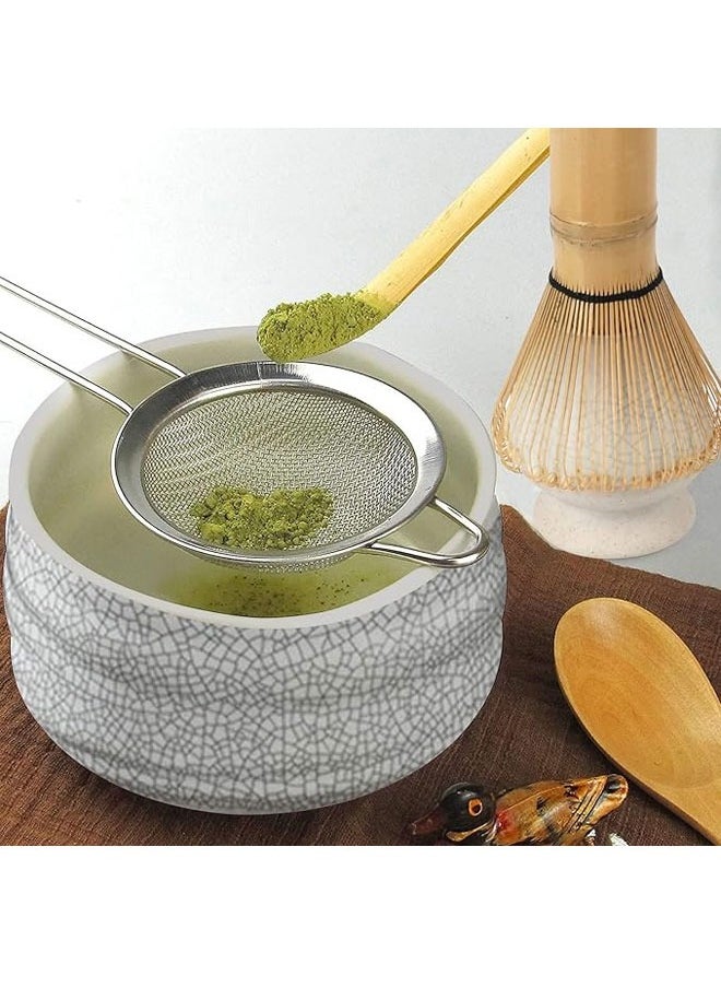 BOUND MOAT 7-Piece Matcha Tea Set Matcha Whisk Set Include Matcha Bowl, Matcha  Whisk, Matcha Spoon,Tea Sifter,Whisk Holder,Bowl mat, Matcha Preparation Tools Gifts Kit  - Image 5