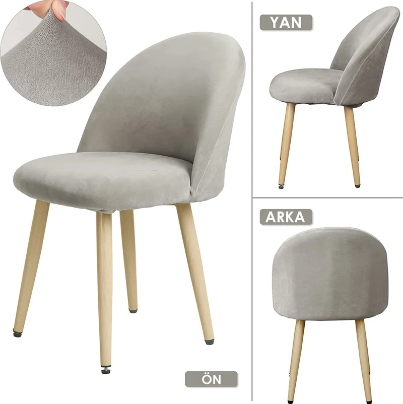 فايند Quality Lycra Velvet Chair Cover Chair Cover Oval Chair Cover Chair Protection Single