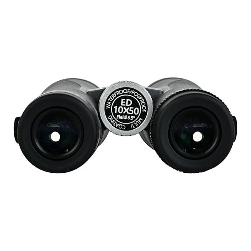 Vanrakshak VANRAAJ 10x50 ED Professional Binoculars, Extra-Low Dispersion Glass, High Power & Long Range, Water & Fogproof, Phase & Dielectric Coated BAK4 Prism, 87.5m FOV, for Bird Watching & Safari - Image 2