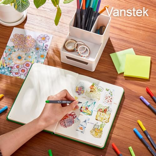 Vanstek 46 Pack Journal Planner Colored Pens, Fineliner Pens for Journaling, Writing Coloring Drawing, Note Taking, Calendar, Planner, Art Office School Gift Supplies - Image 5