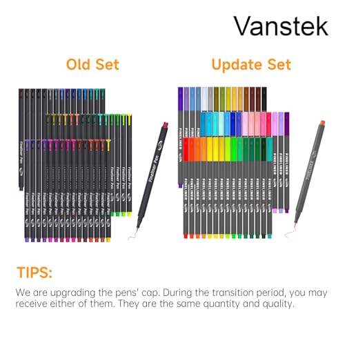 Vanstek 46 Pack Journal Planner Colored Pens, Fineliner Pens for Journaling, Writing Coloring Drawing, Note Taking, Calendar, Planner, Art Office School Gift Supplies - Image 2