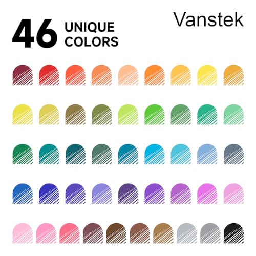 Vanstek 46 Pack Journal Planner Colored Pens, Fineliner Pens for Journaling, Writing Coloring Drawing, Note Taking, Calendar, Planner, Art Office School Gift Supplies - Image 3