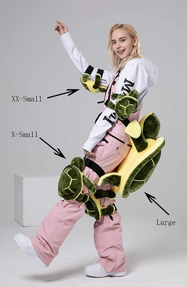 Elegeet Protective Gear for Skiing Skating Snowboarding Cute Turtle Tortoise Cushion Green - Image 3