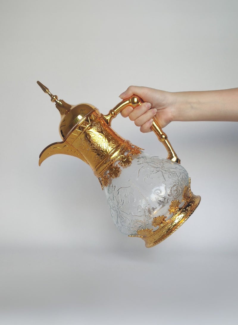 Manhua 1.6L Handheld Cold Water Pitcher - Juice,Beverage,Coffee Glass Pitcher - Image 3