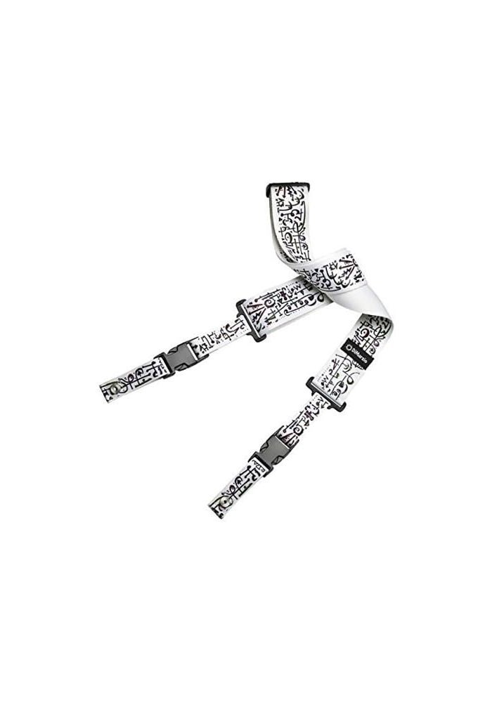 DiMarzio DD2242 Steve Vai Cliplock Guitar Strap - Art White with Bonus RIS Picks (x3) - Image 2
