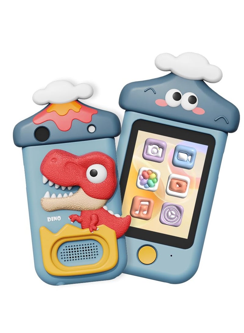 BlueFire Kids Touchscreen Smartphone Toy – 2.8” HD Display, 360° Rotating 48 Mega Pixel Dual Camera, MP3 Player, Built-in Games, 28 Wallpapers, Video Recorder, Lanyard – Perfect Learning Phone for Girls & Boys Ages 2-6 (1000mAh Battery, TF Card Support) - Image 3