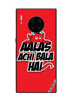VR CREATIVE Protective Case Cover For Huawei Mate 30 Pro Aalas Achi Bala Hai Hindi Quote Design Multicolour  - Image 1