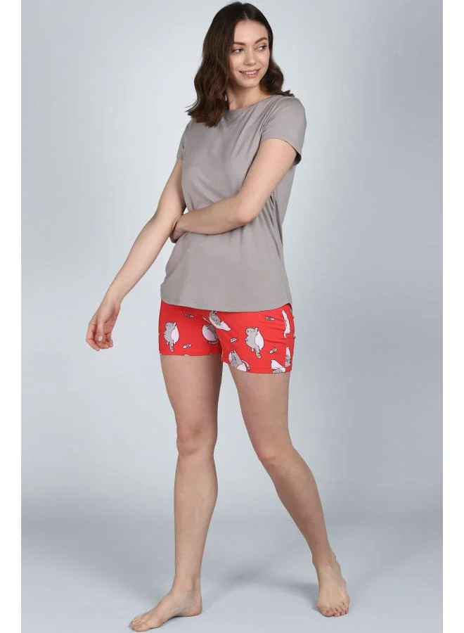 NeceSera Lazy Cat Shorts