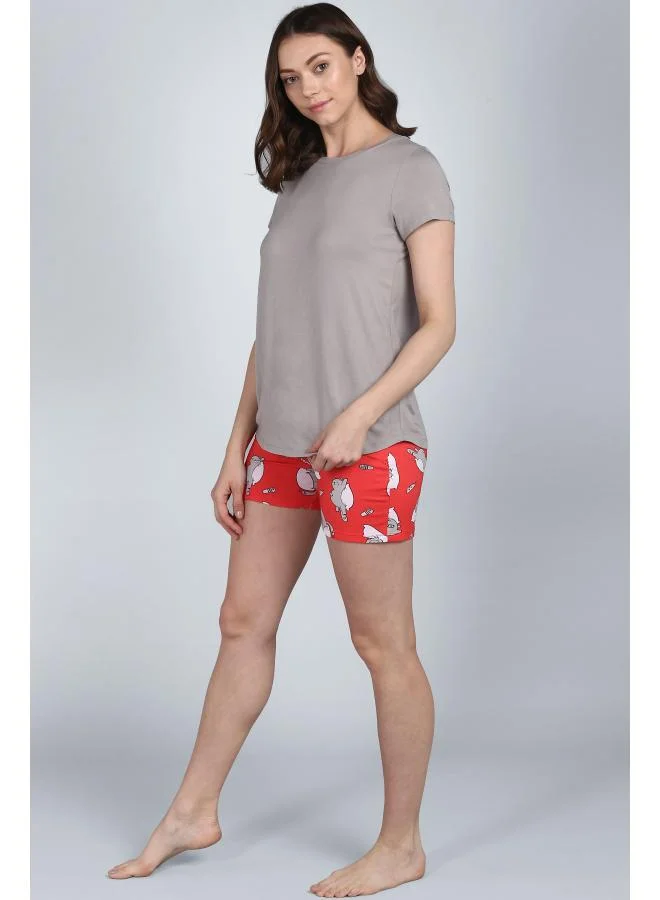 NeceSera Lazy Cat Shorts