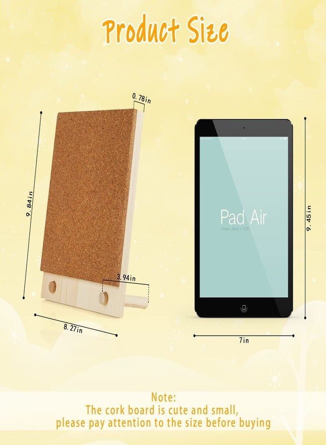 Trycooling Bulletin Board/Cork Board on The Desktop-Small Mini Hanging Tack Message Memo Picture Board for Home Office School - Image 3