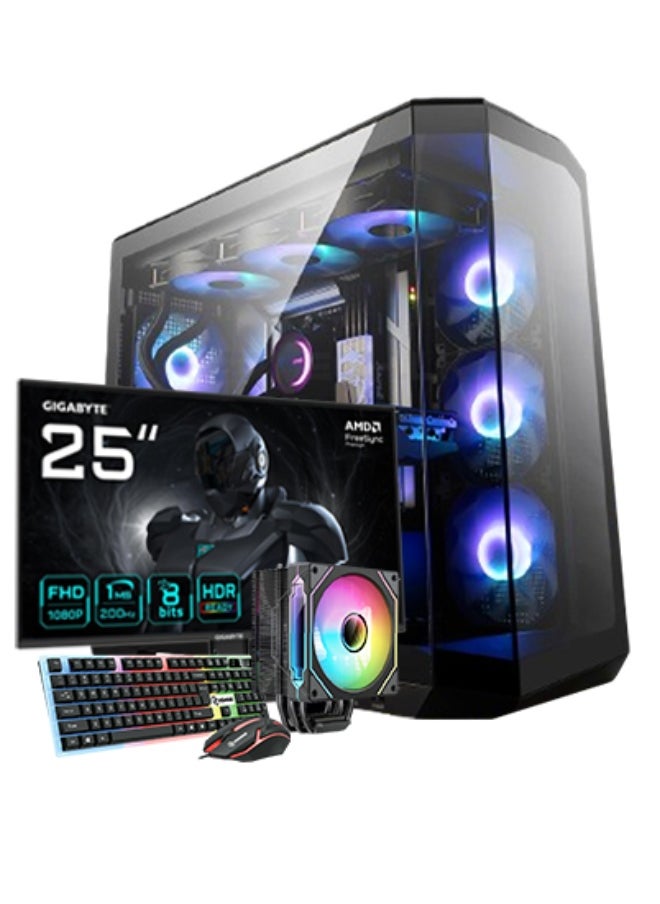 Gaming Computer PC i5-14400F, RTX 3050 VIDEO CARD, 16GB DDR5 MEMORY, 1TB M.2 ,With gaming monitor, mouse and keyboard