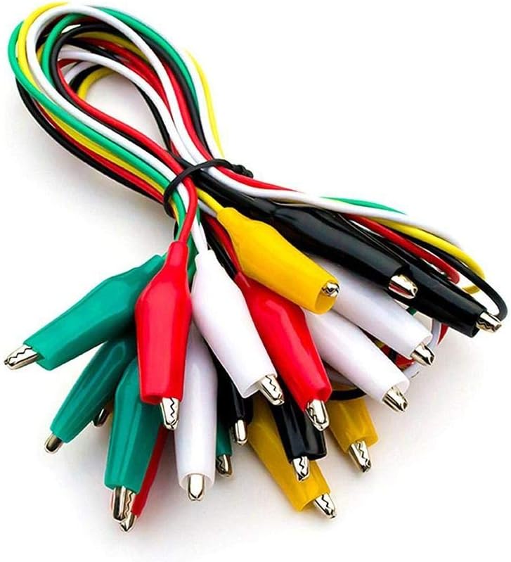 10 Crocodile Clip Cables 5 color - Image 1