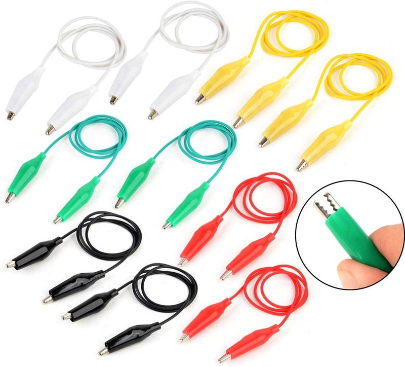 10 Crocodile Clip Cables 5 color - Image 2