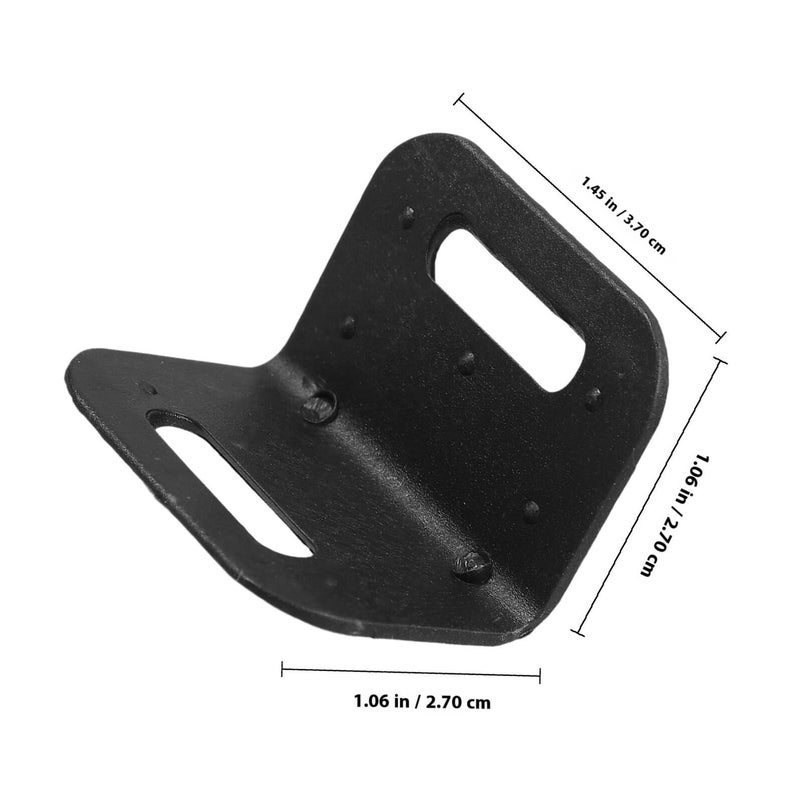 Black Plastic L Shaped Edge Protectors 20Pcs 20mm Thick With Holes For Pallet Furniture - Image 3