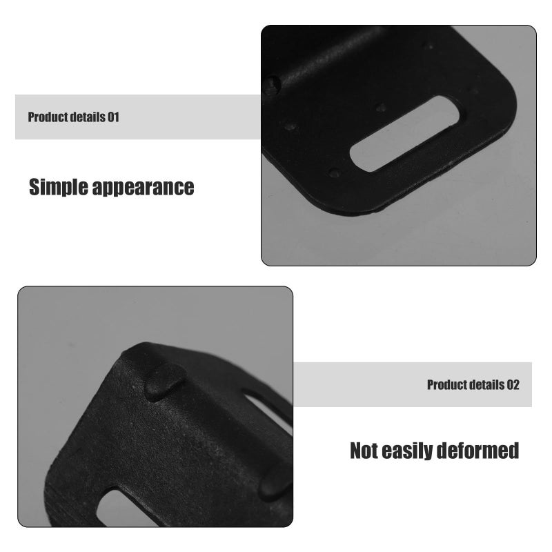 Black Plastic L Shaped Edge Protectors 20Pcs 20mm Thick With Holes For Pallet Furniture - Image 4