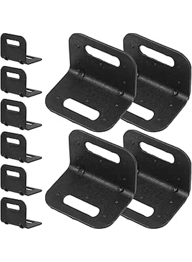 Black Plastic L Shaped Edge Protectors 20Pcs 20mm Thick With Holes For Pallet Furniture - Image 1