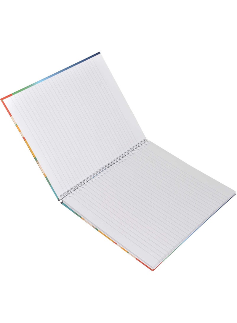 FIS LIGHT Pack of 5  Spiral Hard Cover Notebook, Single Line , 10X8 Inches (25.4 X 20.32 Cm) 100 Sheets -LINBS1081608 - Image 3