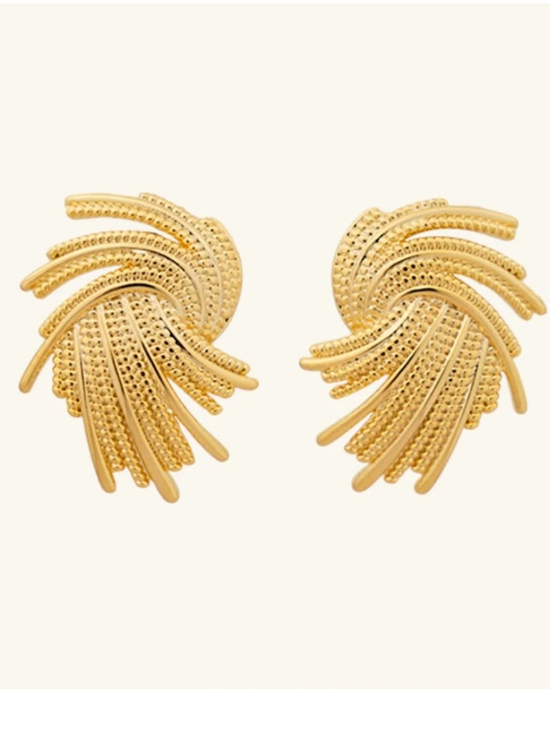 Luxuria 18K Gold Plated Stainless Steel Earrings for Women Luxury Jewelry  - Image 1