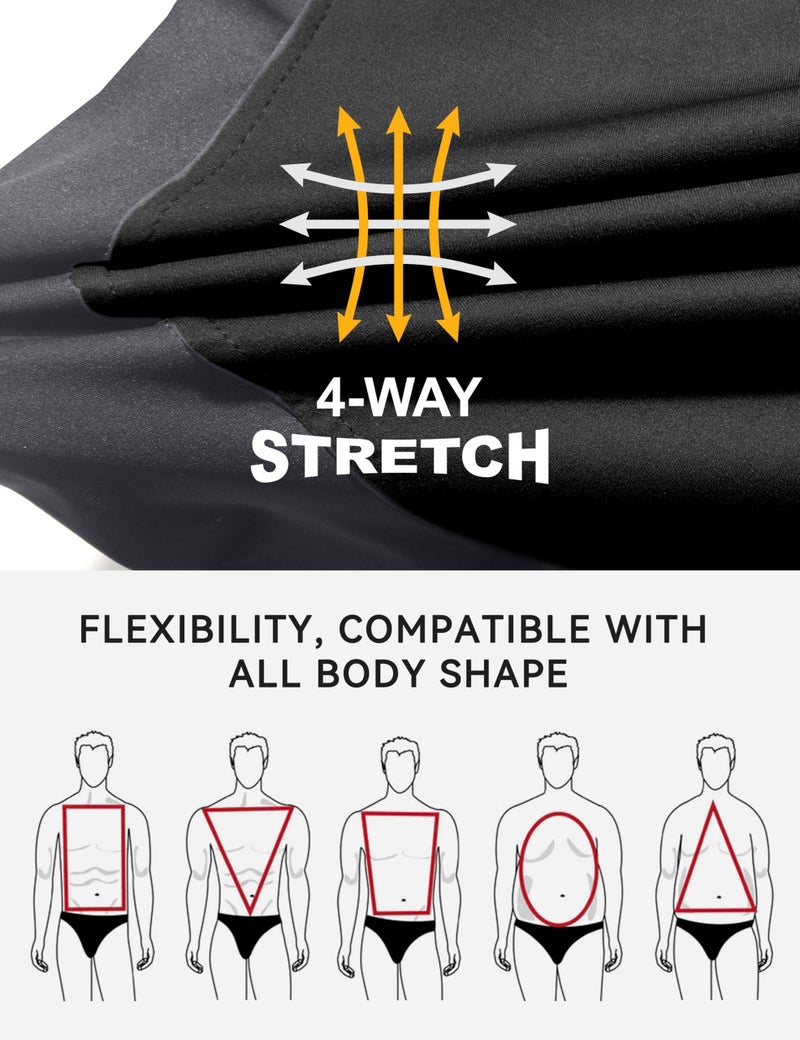 Little Donkey Andy Men's Softshell Vest, Lightweight Golf Vest Windproof Sleeveless Cycling Jacket for Running, Hiking (Black XL) - Image 3