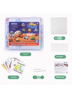 Generic Artkal 5000-piece Dinosaur Animal Ocean Planet Traffic Version Puzzle Toy Building Blocks Educational Creative Play-Color:Sea, Land And Air Models  - Image 1