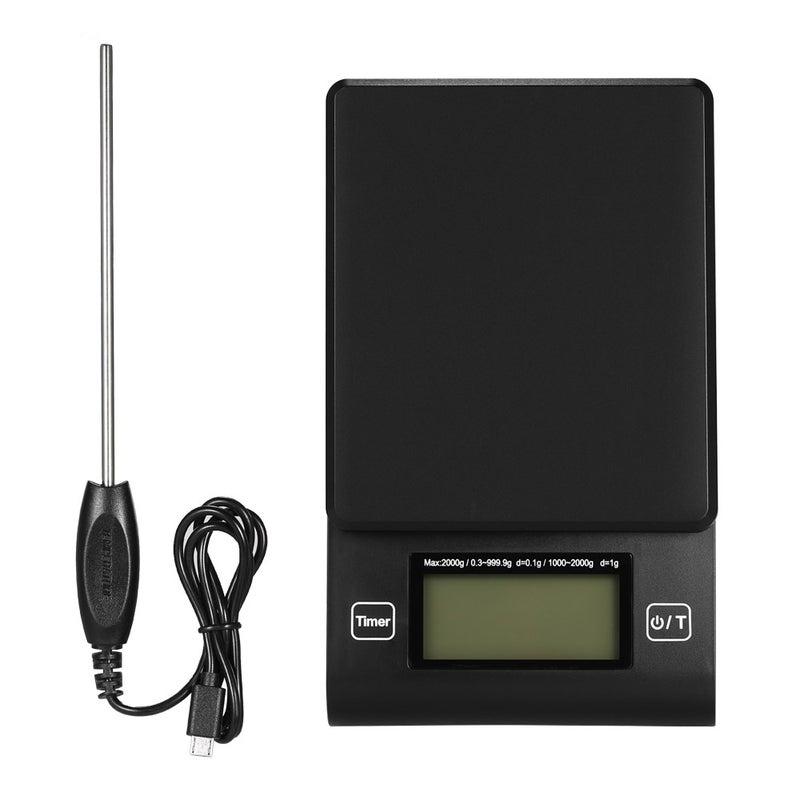 Halamodo Multifunctional Digital Kitchen Scale with Temperature Probe, LCD Backlight Display, and High Precision, for Cooking, Baking, and Coffee Brewing with Timer Function - Image 5