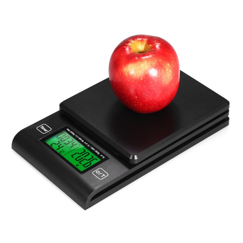 Halamodo Multifunctional Digital Kitchen Scale with Temperature Probe, LCD Backlight Display, and High Precision, for Cooking, Baking, and Coffee Brewing with Timer Function - Image 3
