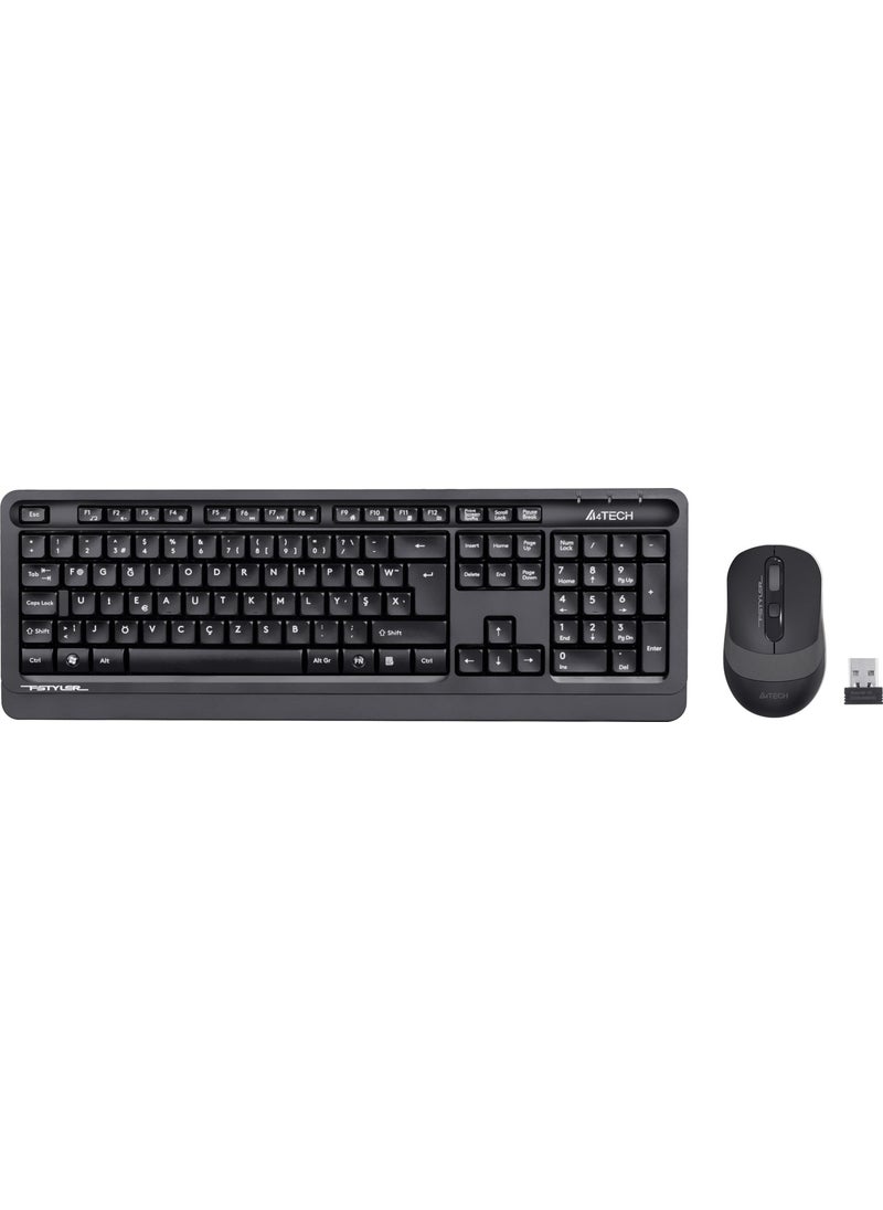 A4TECH A4 TECH FG1010 F USB GRAY KEYBOARD+MOUSE WIRELESS SET  - Image 1