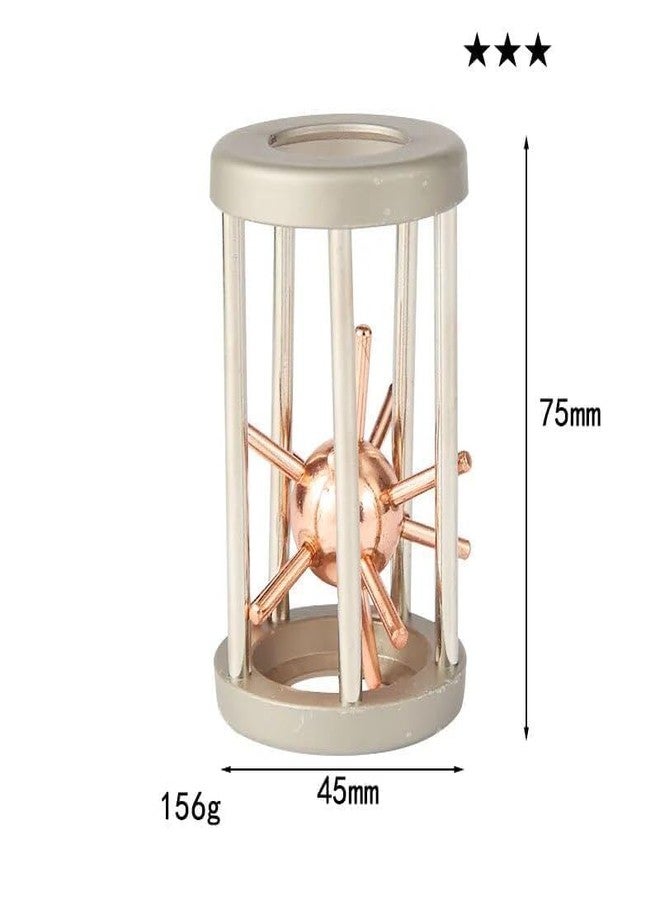 VALUEVIBES Brain Teaser Metal Puzzle Set - 3D Interlocking Metal Cast Mind Games for Adults & Kids (6 Piece Set (A)) - Image 3