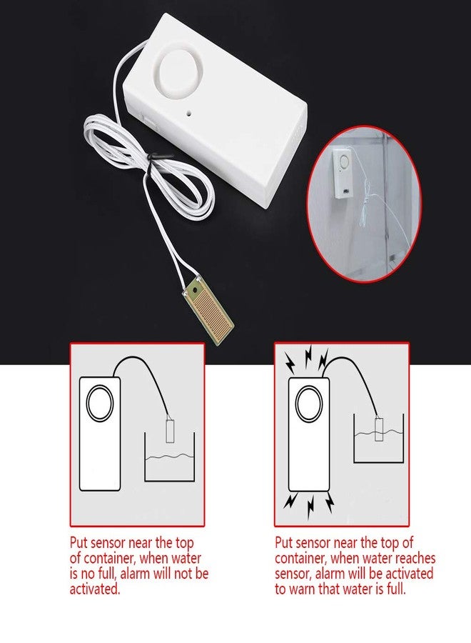 Estink Water Leak Detector, Water Overflow Sensor Detector 120dB Water Leakage Alarm System Water Leak Alarm for Fish Water Home Garage Warehouse Kitchen Solar Water Heater Security - Image 3