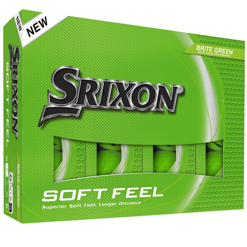 Srixon Soft Feel Golf Balls, Soft Feel 14, Brite Green - Image 1