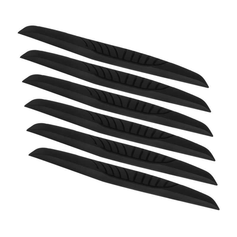 6 Pcs Universal Car Side Door Edge Guards Protector Black Auto Anti Collision Door Trim Molding Crash Scratch Protector Bumper Guard - Image 2