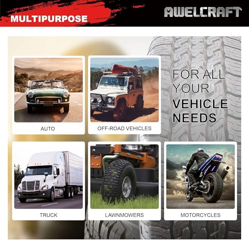 AWELCRAFT 57-Piece Heavy Duty Tire Repair Kit – Flat Tire Plug Kit with T-Handle Tools, Storage Case – Universal for Truck, Car, Motorcycle, Jeep, Tractor – Professional Grade Puncture Repair Set - Image 5