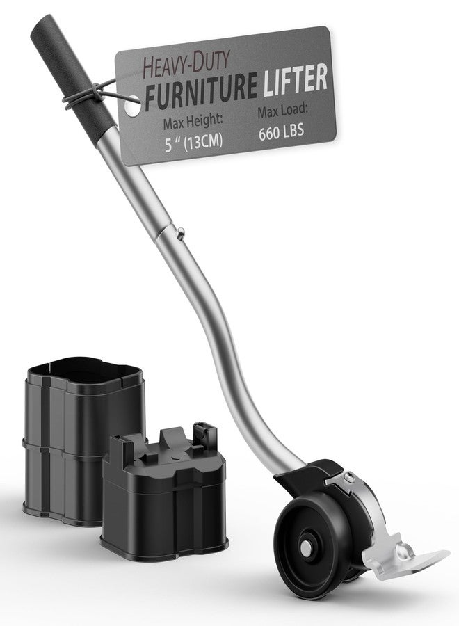 ONEON Furniture Lifter Tool with Height-Adjustable Base - Premium Furniture Jack for Heavy Furniture & Appliances, Effortless Lifting for Pads, Sliders & Mover Setups - Image 1