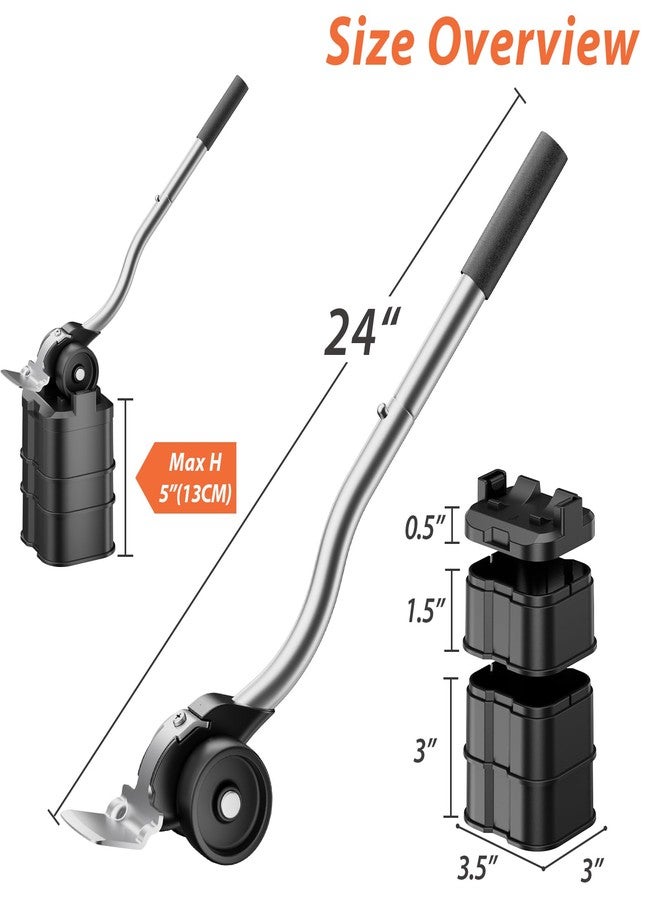 ONEON Furniture Lifter Tool with Height-Adjustable Base - Premium Furniture Jack for Heavy Furniture & Appliances, Effortless Lifting for Pads, Sliders & Mover Setups - Image 3