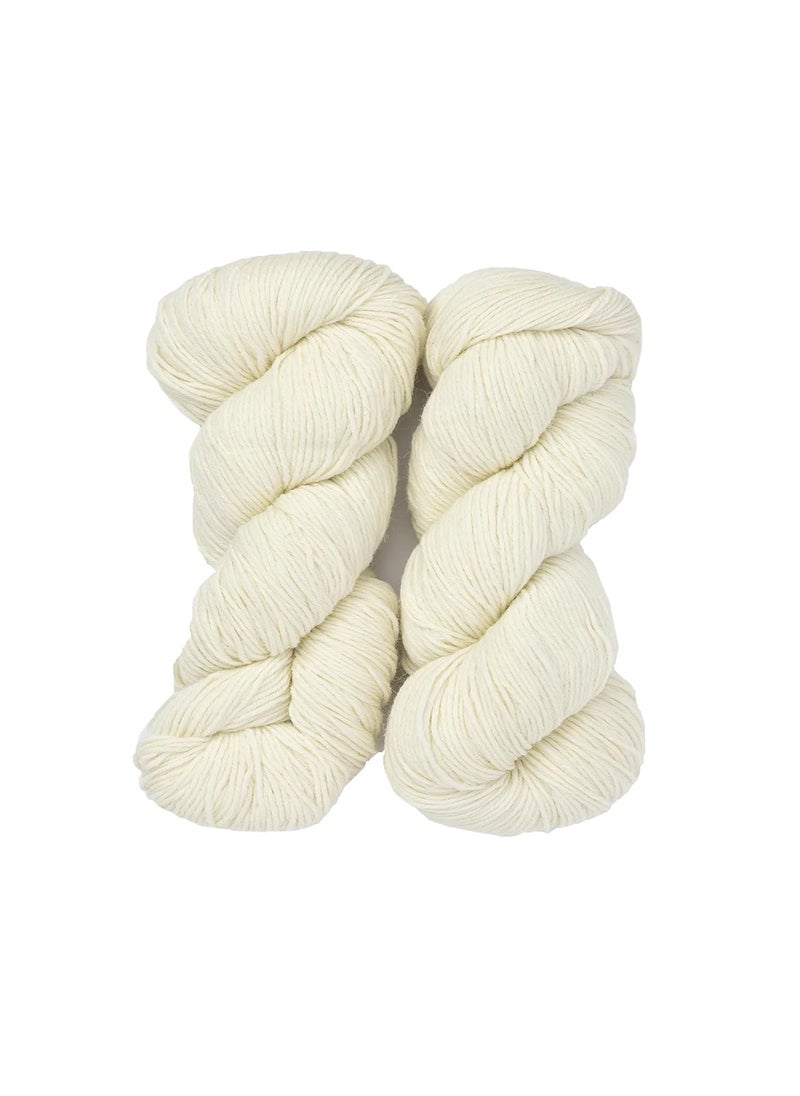 Artify Artify | 6 Ply 1mm Knitting Yarn 500gm | for Rakhi Making, Crochet Work, Embroidery & DIY Craft Accessories - Cream 