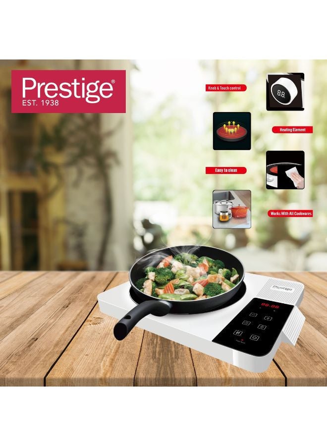 Prestige Infrared Cooker 2000W | Touch control Induction Cooker with Over Heat Protection | Induction Cook Top 2000 W PR81538 White - Image 4