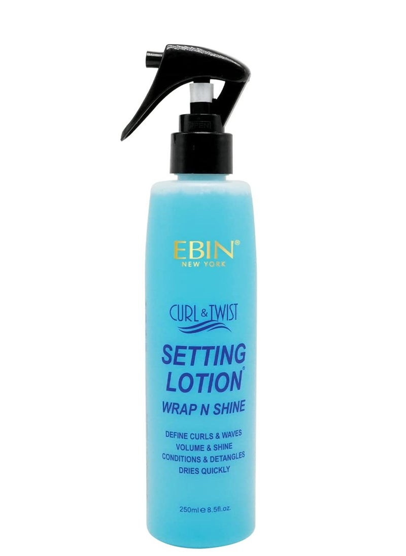 EBIN NEW YORK EBIN NEW YORK Curl & Twist Setting Lotion 8.5 oz/ 250ml | Moisturizing and Hydration, Smoothing with Natural High Shine, Defining Curls All Day Long  - Image 1