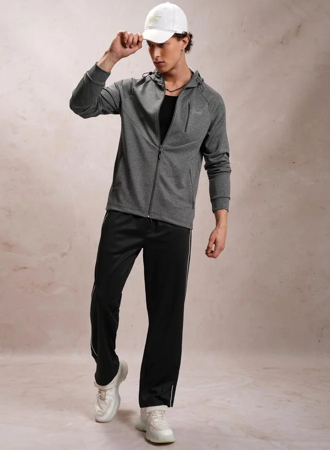 HIGHLANDER Zip Pocket Detail Hooded Jacket by Styli