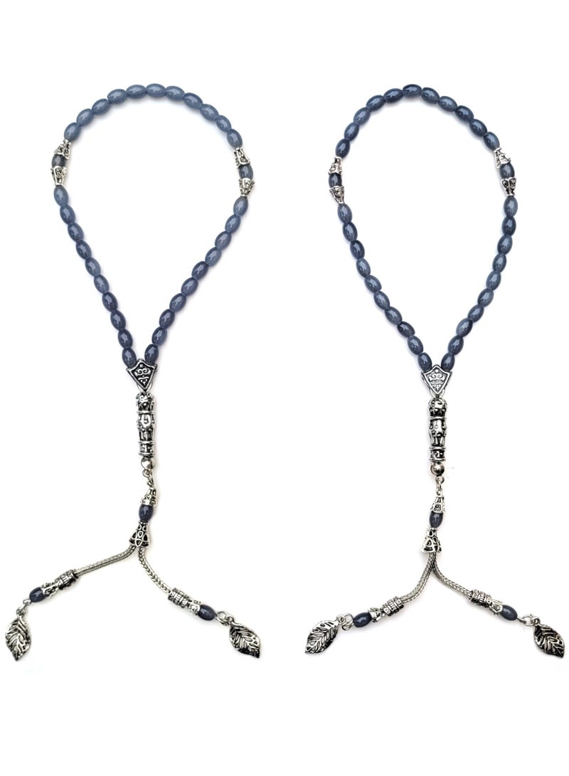 Alwan 33-Count Muslim Prayer Beads Set of 2 (Grey) - Image 1