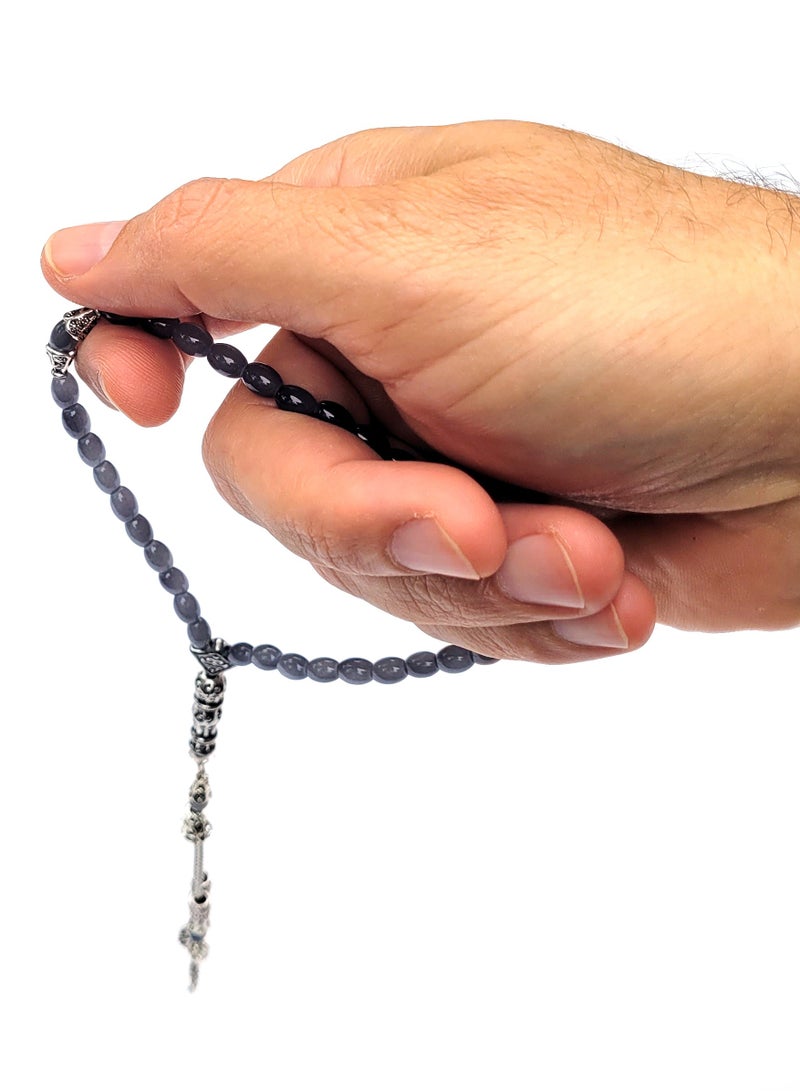 Alwan 33-Count Muslim Prayer Beads Set of 2 (Grey) - Image 2