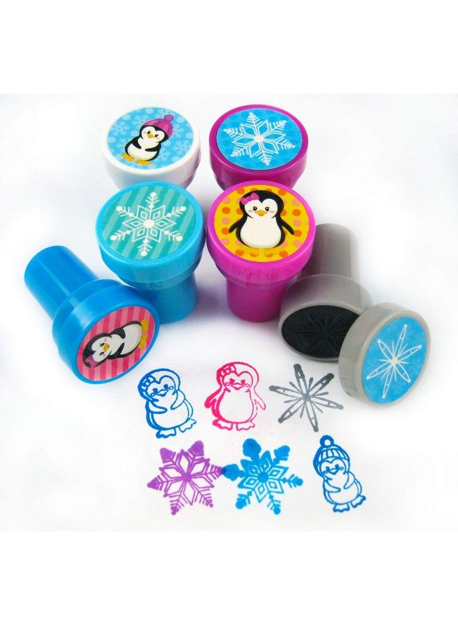 TINYMILLS Tiny Mills 24 Pcs Penguin Assorted Stamps For Kids Self Ink Stamps (12 Different Designs) Birthday Party Stocking Stuffers Party Favors Goody Bag Filler Treats Classroom Rewards - Image 4