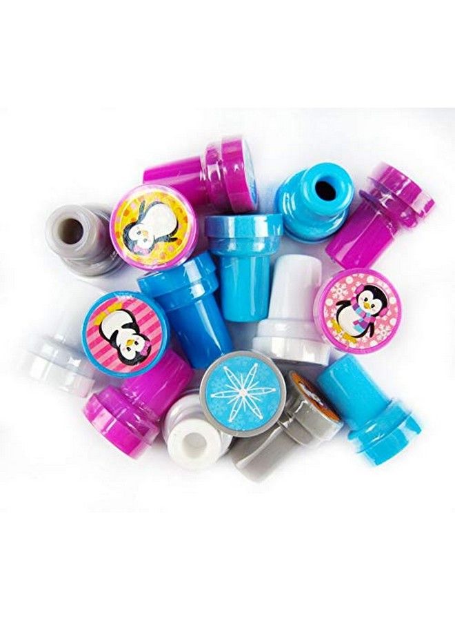 TINYMILLS Tiny Mills 24 Pcs Penguin Assorted Stamps For Kids Self Ink Stamps (12 Different Designs) Birthday Party Stocking Stuffers Party Favors Goody Bag Filler Treats Classroom Rewards - Image 3